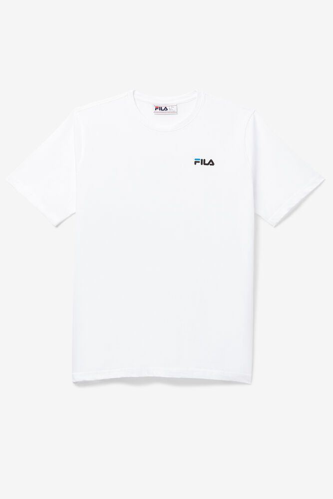 Fila Shoe Tower T-Shirt White - Mens - 46310ALWX